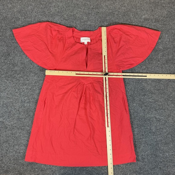 Pomander Place Tuckernuck Dress Womens‎ Small Red Finley Flutter Sleeve - Picture 4 of 9